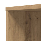 Narrow Bathroom Cupboard with Wheels Artisian Oak Engineered Wood 855303