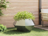 Planter 2 pcs Silver 75 x 75 x 60 cm Galvanised Steel 884049