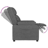 Recliner Chair Dark Grey Fabric 348109