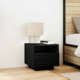 Bedside Cabinet 2 pcs Black Oak 40 x 39 x 37 cm Engineered Wood 863071