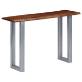 Console Table 115x35x76 cm Solid Aacia Wood and Iron 247830