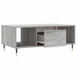 Coffee Table Grey Sonoma 90x50x36.5 cm Engineered Wood 830586