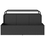 Poolside Float Storage Black 110x100x57 cm Poly Rattan 4104088