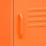 Nightstands 2 pcs Orange 35x35x51 cm Steel 3095208