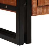 Sideboard with Doors Brown Solid Reclaimed Wood and Metal 4104750