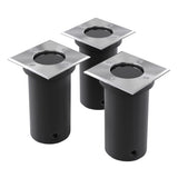 Outdoor Ground Lights 3 pcs Square 40394