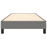 Box Spring Bed Frame Dark Grey Single Fabric 3121164