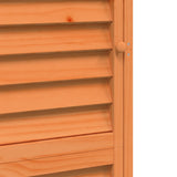 Garden Shed with Roof Brown 59 x 56 x 176 cm Solid Fir Wood 42033463