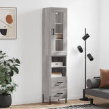 Highboard Grey Sonoma 34.5x34x180 cm Engineered Wood 3199311