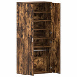 Shoe Cabinet with Door Brown 80 x 39 x 180 cm Engineered wood 3333870