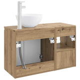 Bathroom Furniture Set 2 pcs Artisan Oak Engineered Wood 3404033