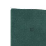 ZNTS Bed Frame Dark Green 90x200 cm Velvet 3344918