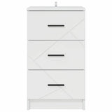 Bedside Cabinet with Drawer High gloss white 38 x 38 x 66 cm 883378