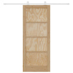 Sliding Door Set Manual ORKDAL Natural and white 83 x 202 cm 3333420