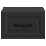 Wall-Mounted Bedside Cabinet 2 pcs Black 34.5 x 33 x 20 cm 899278