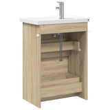 Bathroom Furniture Set Sonoma Oak 61 x 40 x 84.5 cm 3404260