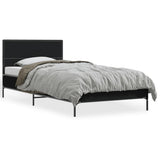 Bed Frame without Mattress Black 75x190 cm Small Single 845557