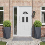 Planter 2 pcs Anthracite 40 x 40 x 75 cm Steel 883785
