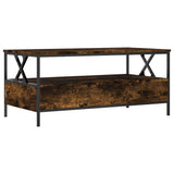 Coffee Table Smoked Oak 100x51x45 cm Engineered Wood 835301