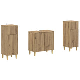2 Piece Bathroom Cabinet Set ARNHEM Artisan Oak Engineered Wood 3418016