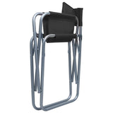 Director's Chair Set of 2 Black Steel, Polyester Standard 47918