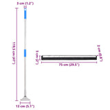 Floor Squeegees 5 pcs 75x122.5 cm Steel and Rubber 3329234