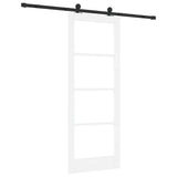 Sliding Door ORKDAL White and Black 78 x 202 cm 3332020