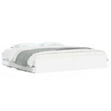 Bed Frame with Drawers without Mattress White 160x200 cm 3207259