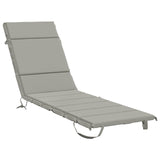 Sunlounger Cushion GEMERT 100% Polyester Grey 200 x 60 x 3 cm 948519