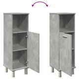 Bathroom Cabinet Concrete Grey 30x30x95 cm Engineered Wood 856136