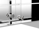 Bathroom Mirror Cabinet, Stainless Steel Wall Mounted Bathroom Storage Cabinet with Double Doors, T3398P330389