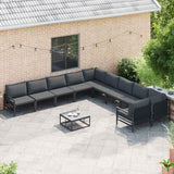 Garden Sofa Set Anthracite Steel 3379017
