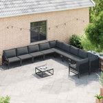 Garden Sofa Set Anthracite Steel 3379016