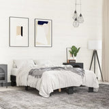 ZNTS Bed Frame without Mattress Black 120x190 cm Small Double 845887