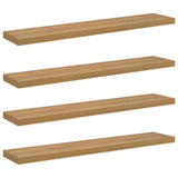 Wall Shelf 4 pcs Brown 120 x 23.5 x 4 cm Engineered Wood 42019958