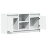 TV Cabinet with LED White 100x34x50 cm Engineered Wood 852187