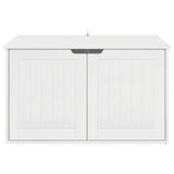 Cat House Gloss White 85 x 55 x 50.5 cm Engineered Wood 8000720