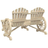 Garden Lounge Set Natural Wood Solid Fir Wood Medium Durable 365097