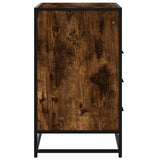 Drawer Cabinet Smoked Oak 70x41x70 cm Engineered Wood 849086