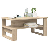 Coffee Table Sonoma Oak 90 x 50 x 40 cm Engineered Wood 8000214