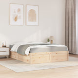 Bed with Mattress 140x200 cm Solid Wood Pine 3281934