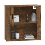 ZNTS Wall Cabinet Smoked Oak 80x33x80 cm Engineered Wood 816589