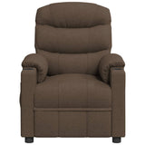 Recliner Chair Brown Fabric 348074