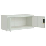 File Cabinet Light Grey 90x40x180 cm Steel 3188319