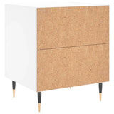 Bedside Cabinet White 40x35x47.5 cm Engineered Wood 827260