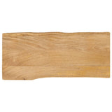 Table Top 90x40x2.5 cm Live Edge Solid Wood Mango 370707