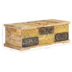 ZNTS Coffee Table 100x50x35 cm Solid Mango Wood 247881