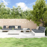 Garden Lounge Set White Solid pine wood Large Modular 3186642