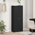 ZNTS File Cabinet Black 60x32x153 cm Engineered Wood 3276645