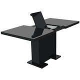 Extendable Dining Table High Gloss Black 243549